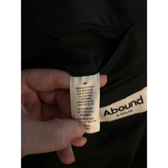 NWT Nordstrom Abound Sport Coat Suit Jacket Black Trim Fit Size 38 Regular 38R - Picture 8 of 8